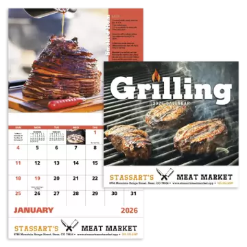 Grilling Wall Calendar - Stapled